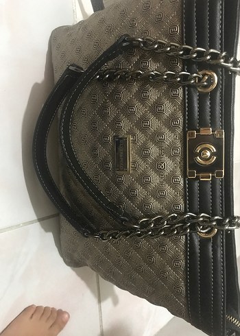 Gold Deri Kadın Çanta - - Görsel 5