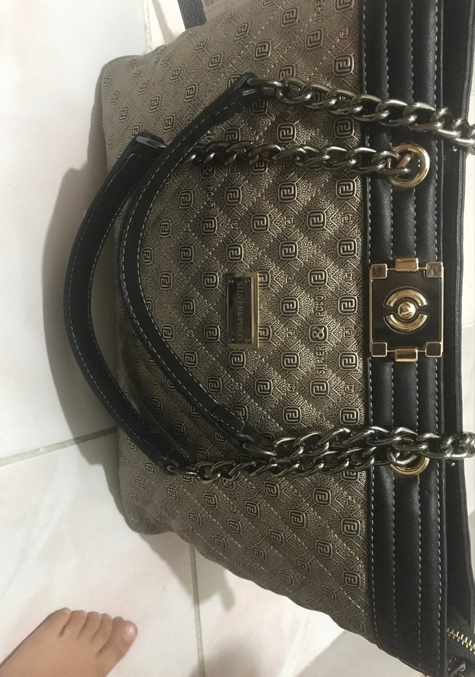 Gold Deri Kadın Çanta - - Görsel 5