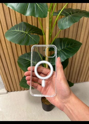 3 ADET İPHONE MEGASEFE ŞEFFAF SİLİKON KILIF