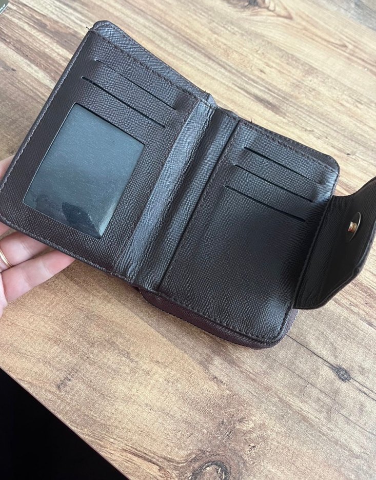 Kahverengi Süet Kadın Cüzdanı Tokalı - Görsel 3