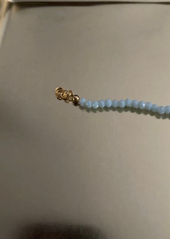 Mavi Boncuklu Kalp Uçlu Midi bileklik - Görsel 2