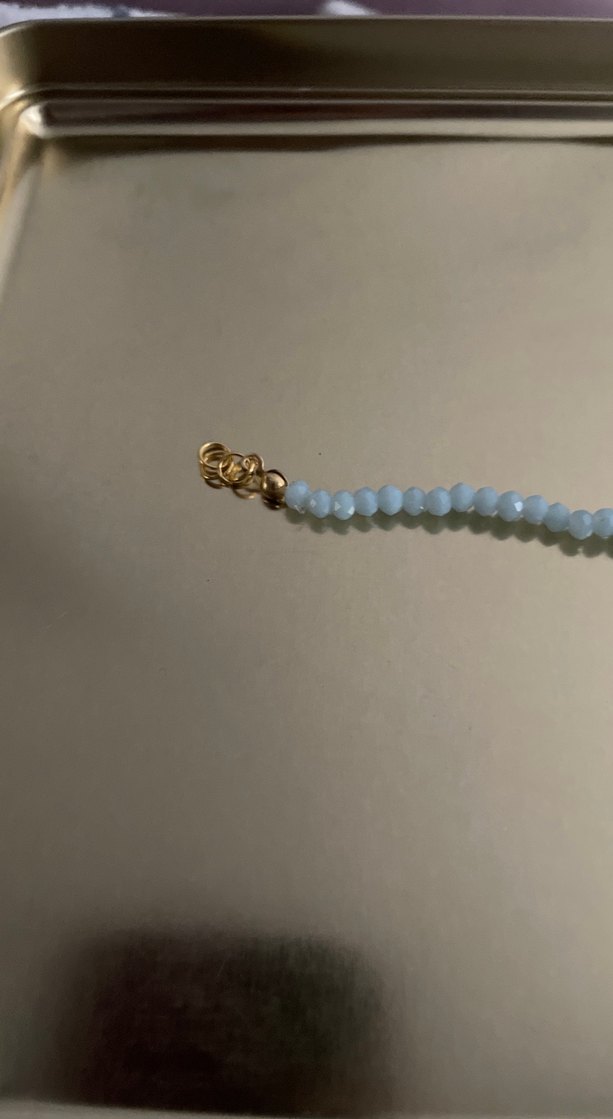 Mavi Boncuklu Kalp Uçlu Midi bileklik - Görsel 2