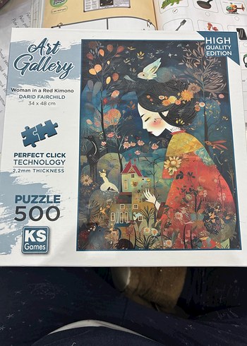 500 Parça Kadın ve Doğa Temalı Puzzle - Görsel 3