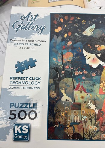 500 Parça Kadın ve Doğa Temalı Puzzle - Görsel 4
