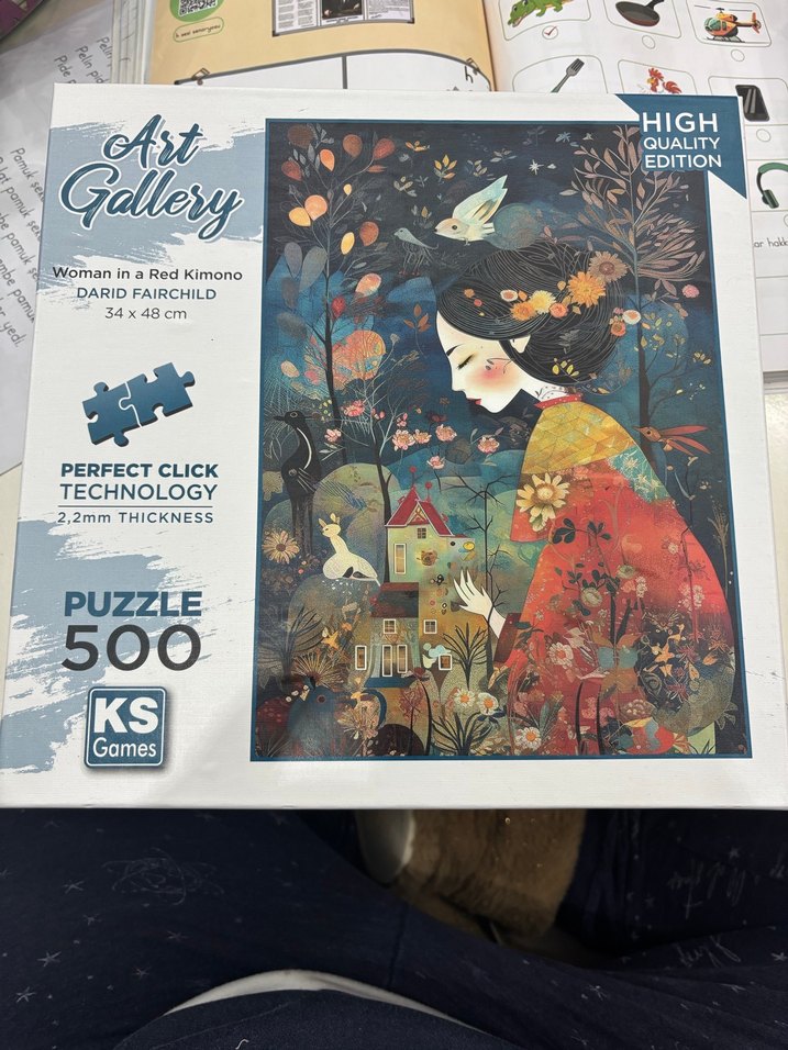 500 Parça Kadın ve Doğa Temalı Puzzle - Görsel 3