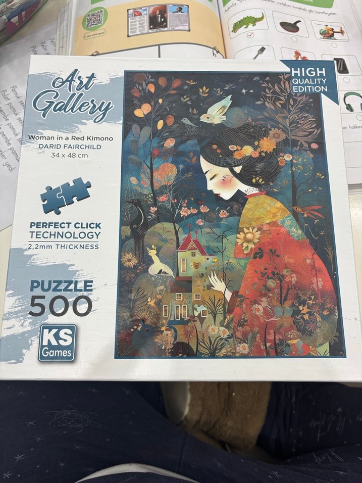 500 Parça Kadın ve Doğa Temalı Puzzle - Görsel 2