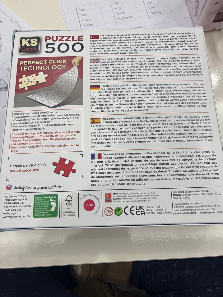 500 Parça Kadın ve Doğa Temalı Puzzle - Görsel 5