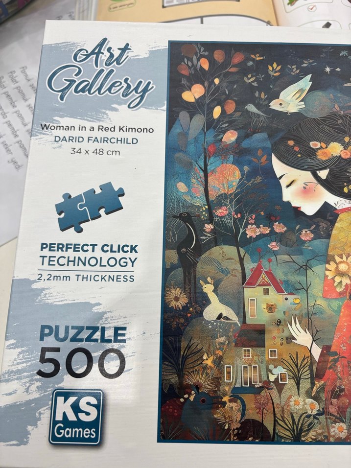 500 Parça Kadın ve Doğa Temalı Puzzle - Görsel 4