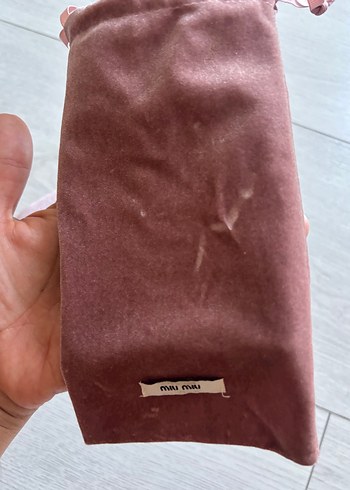 Beden pembe Renk Miu Miu Pembe Süet Gözlük Kutusu
