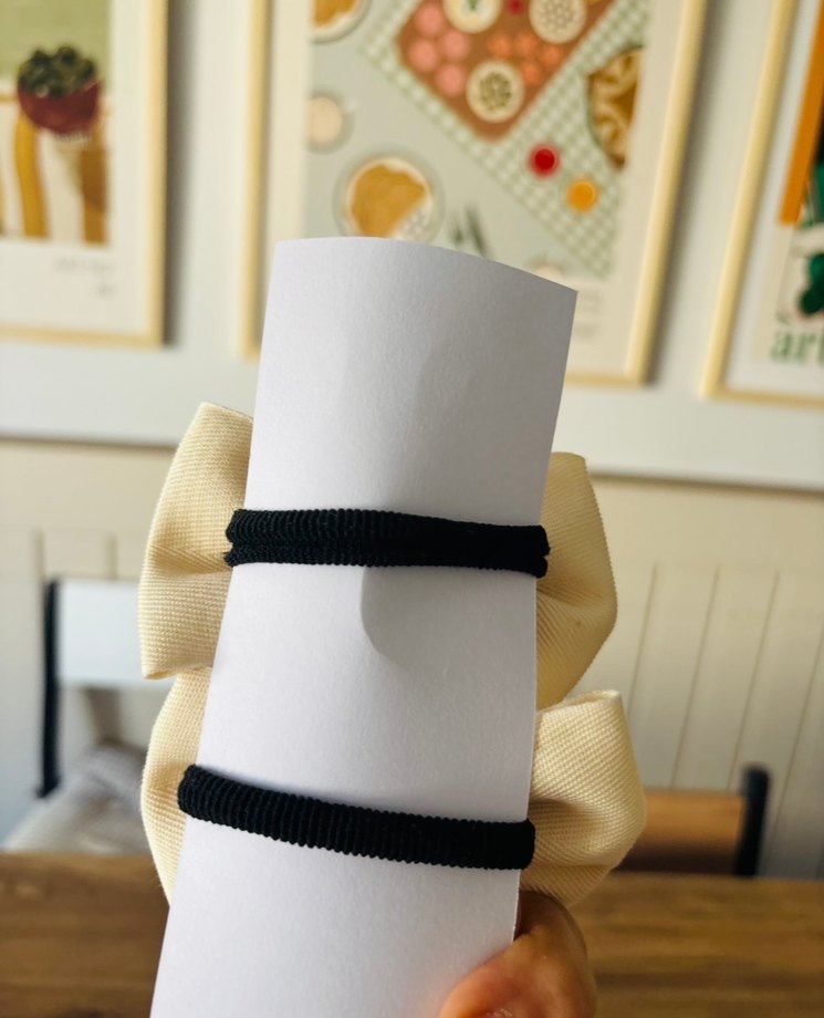 Bej Ekoseli Fiyonk Saç Tokası Seti - Görsel 4