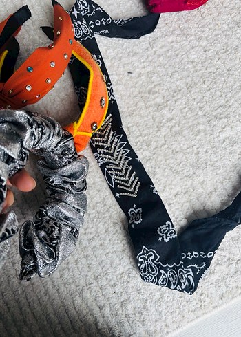 Renkli Elastik Bohem Saç Aksesuarları - Görsel 8