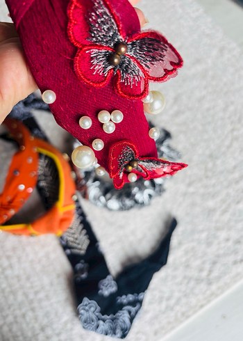 Renkli Elastik Bohem Saç Aksesuarları - Görsel 7