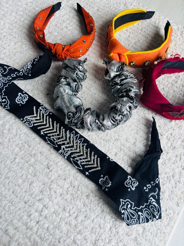 Renkli Elastik Bohem Saç Aksesuarları - Görsel 3