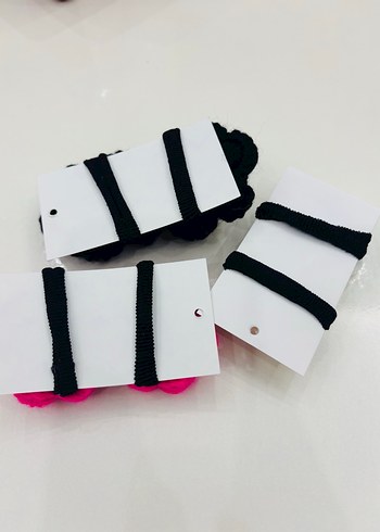 Çiçek Desenli Elastik Çocuk Toka Seti - Görsel 3