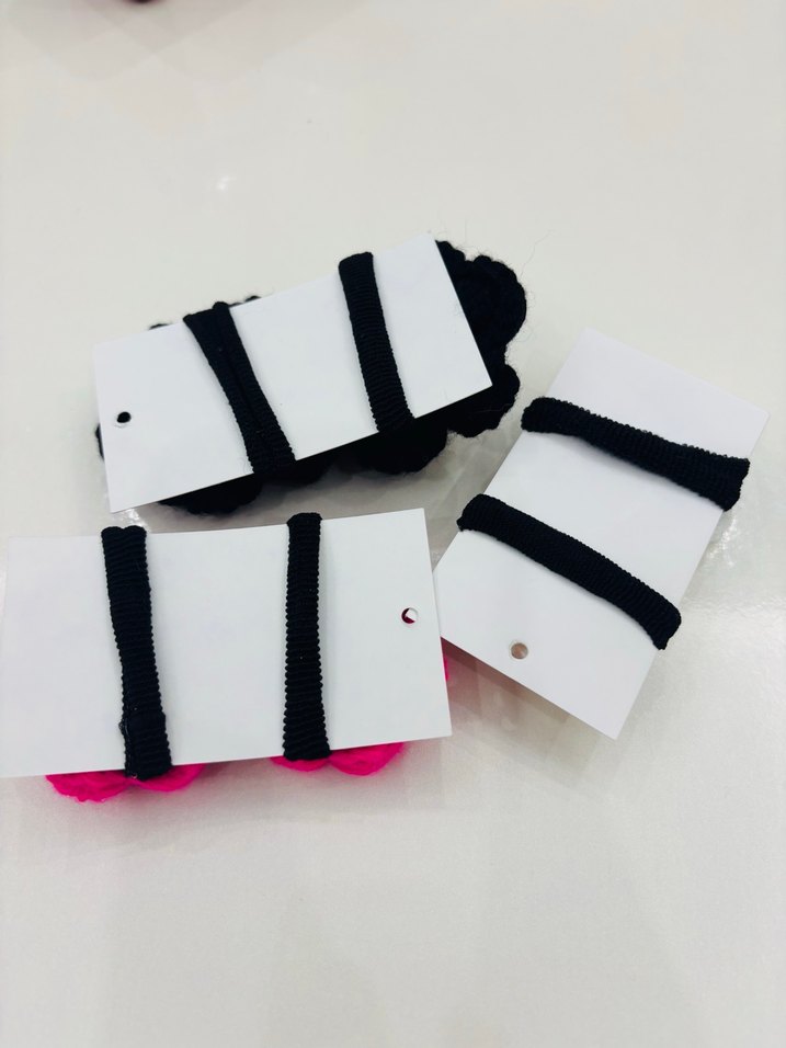 Çiçek Desenli Elastik Çocuk Toka Seti - Görsel 3