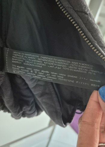 m Beden Massimo dutti Gri Kadın Bomber Ceket