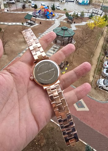 Renkli taşlı Rose Gold Kadın Kol Saati - Görsel 4