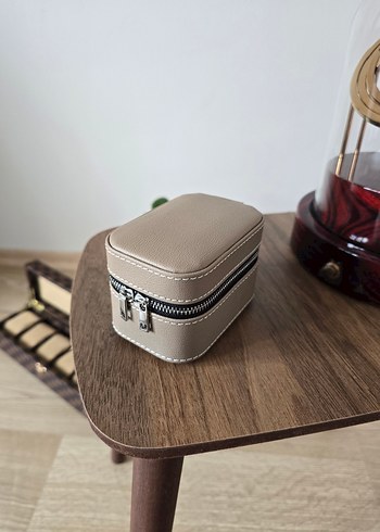 Bej Fermuarlı Saat Kutusu - Görsel 2