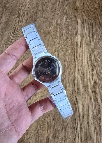 Beyaz Parlak Taşlı Kadın Kol Saati - Görsel 5