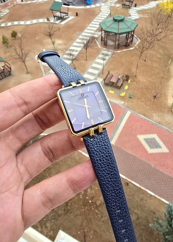 Mavi Kayışlı Kadın Kol Saati - Görsel 2