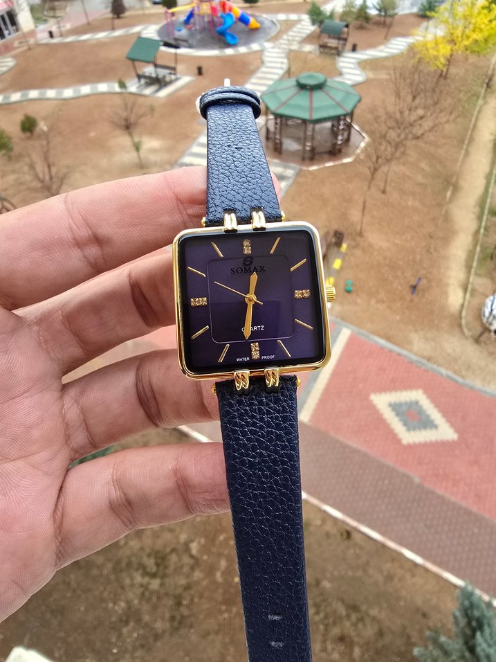 Mavi Kayışlı Kadın Kol Saati - Görsel 4