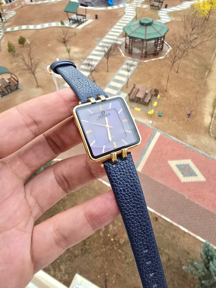 Mavi Kayışlı Kadın Kol Saati - Görsel 2