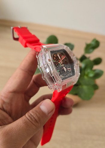 Ricard Mille Kırmızı Avant-Garde Erkek Kol Saati - Görsel 6