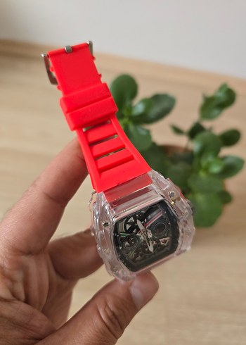 Ricard Mille Kırmızı Avant-Garde Erkek Kol Saati - Görsel 4