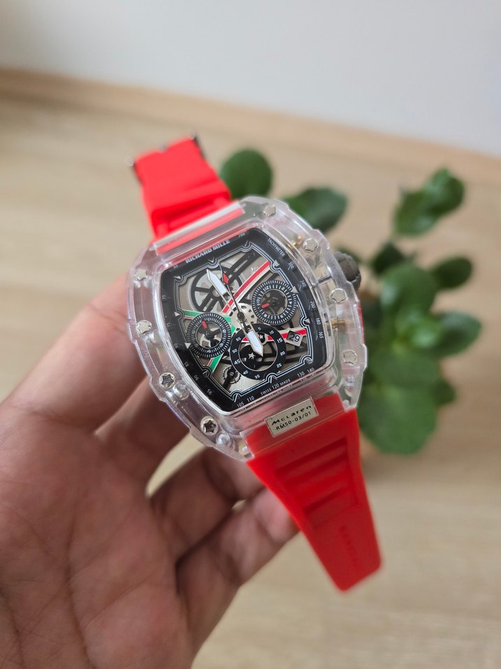 Ricard Mille Kırmızı Avant-Garde Erkek Kol Saati - Görsel 2