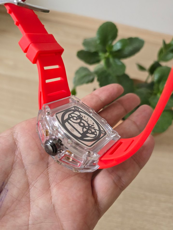 Ricard Mille Kırmızı Avant-Garde Erkek Kol Saati - Görsel 3