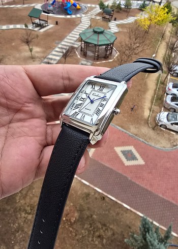 Klasik Kadın Kol Saati Siyah Kayışlı - Görsel 4