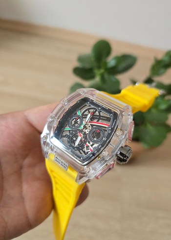 Ricars Mille Sarı Kayışlı Erkek Sokak Stili Saat - Görsel 3