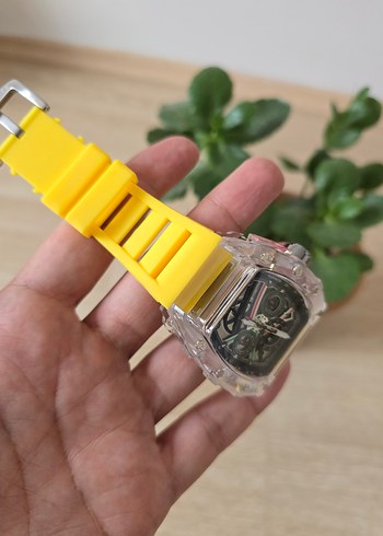 Ricars Mille Sarı Kayışlı Erkek Sokak Stili Saat - Görsel 6