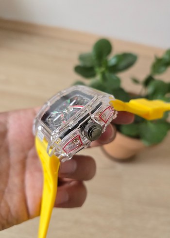 Ricars Mille Sarı Kayışlı Erkek Sokak Stili Saat - Görsel 4