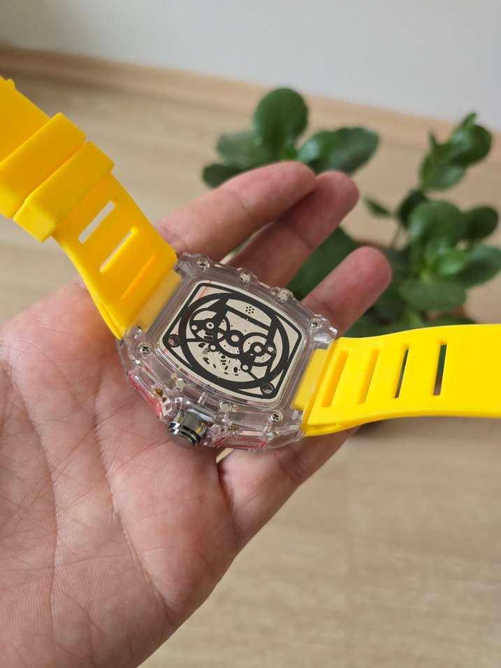 Ricars Mille Sarı Kayışlı Erkek Sokak Stili Saat - Görsel 5