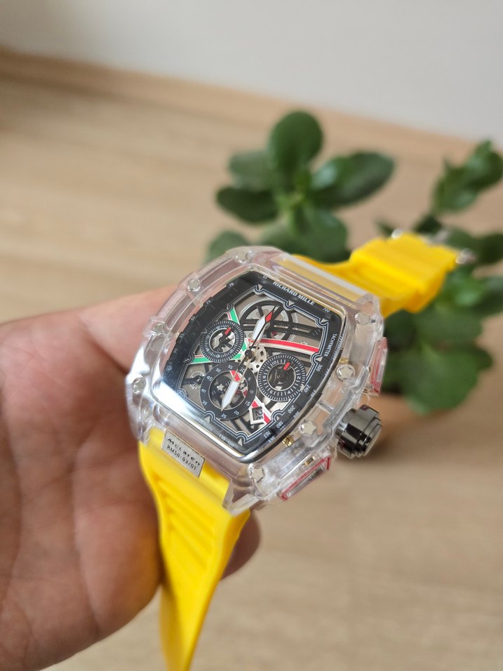 Ricars Mille Sarı Kayışlı Erkek Sokak Stili Saat - Görsel 3