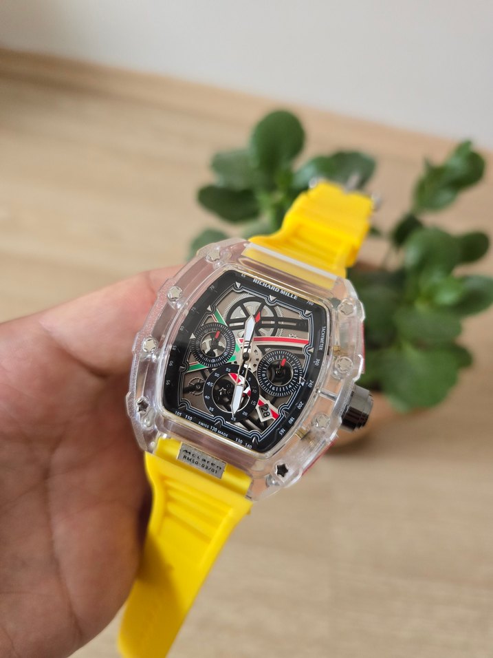 Ricars Mille Sarı Kayışlı Erkek Sokak Stili Saat - Görsel 2