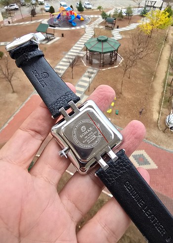 Siyah Kadın Kemerli Modern Saat - Görsel 5