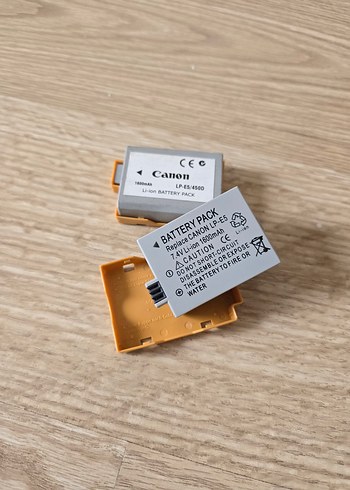 Canon kamera bataryası 2 adet LP-E5/450D - Görsel 4