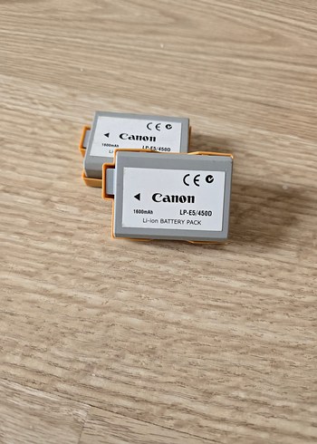 Canon kamera bataryası 2 adet LP-E5/450D - Görsel 2