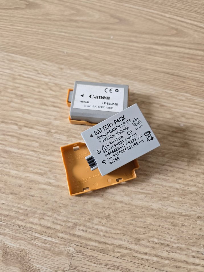 Canon kamera bataryası 2 adet LP-E5/450D - Görsel 4