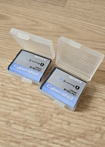 Mavi Sony Cyber-shot kamera bataryası 2 adet - Görsel 3