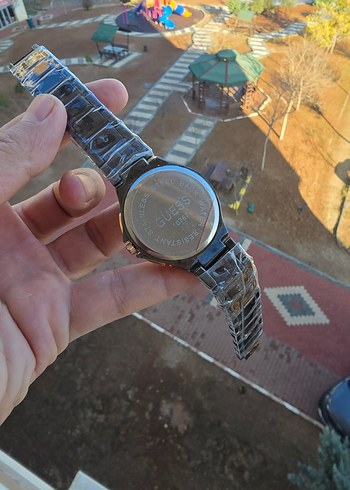 Kadın Renkli Taşlı Altın Saat - Görsel 4