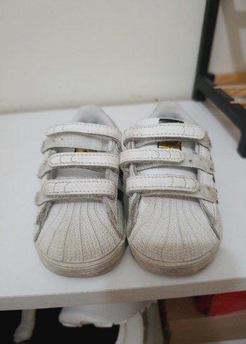 Adidas Adidas Çocuk Beyaz Cırt Cırtlı Spor Ayakkabı