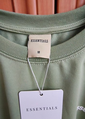 Essentials Yeşil Oversize Tişört - Görsel 3