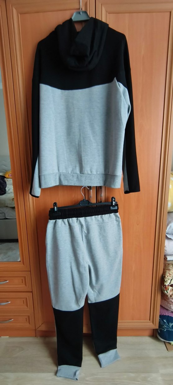 Gri Fermuarlı Erkek  Eşofman Altı - Görsel 2