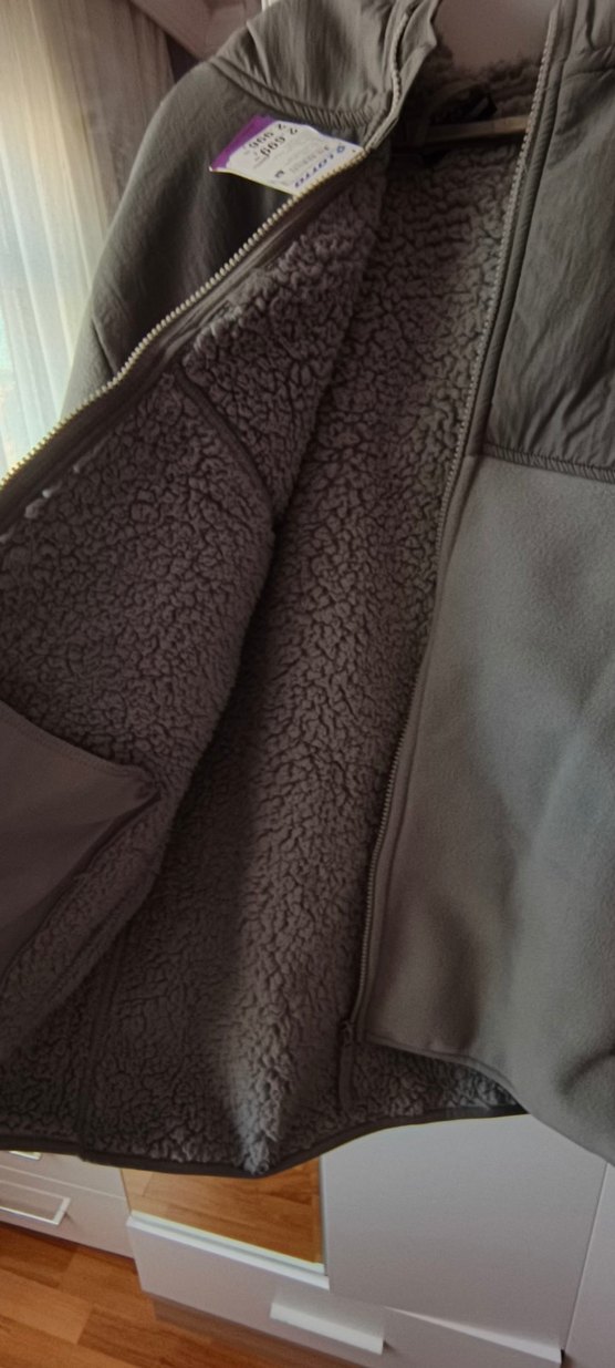 Gri Kapüşonlu Fermuarlı Erkek Polar - Görsel 2