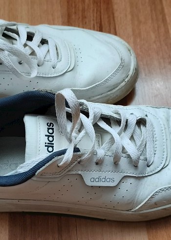 Beyaz Adidas Bağcıklı Erkek Spor Ayakkabı - Görsel 3