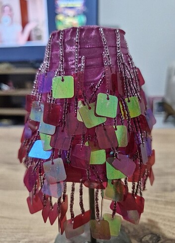 Beden pembe Renk Vintage Pul İşlemeli 00s Mumluk