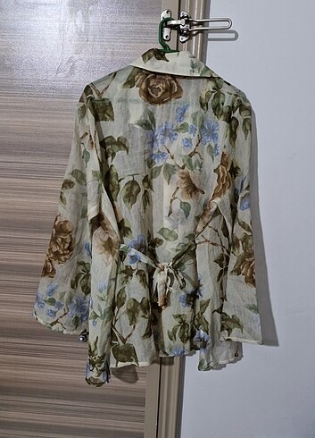xxl Beden Y2k Vintage Çiçek Desenli Şifon Tunik
